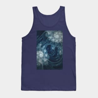 Frozen Underground. Digital Abstract Art Tank Top